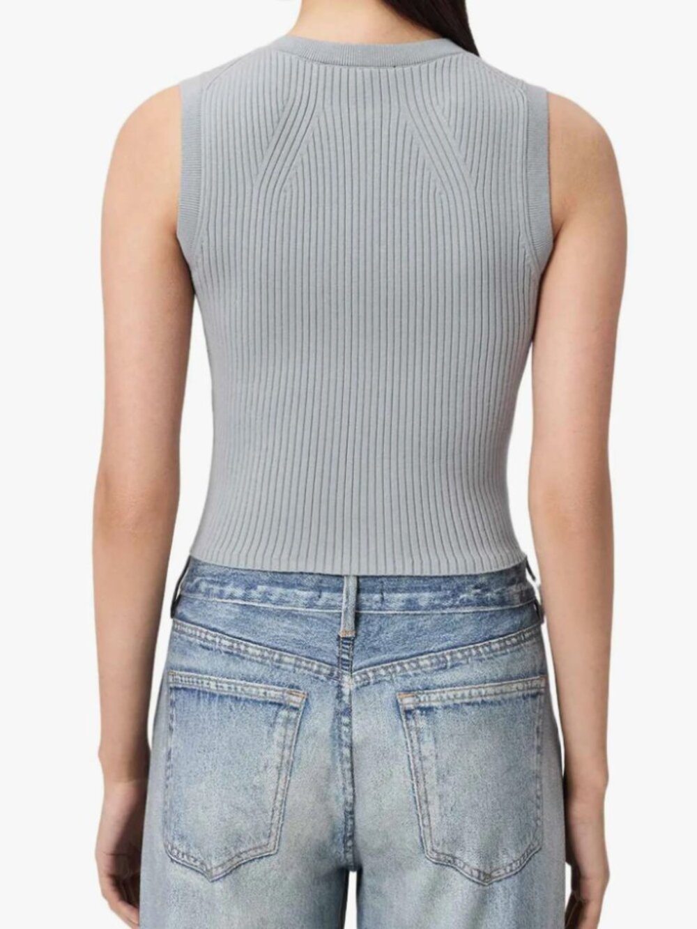 All Saints Cruz Rib Knit Sweater Vest - Picture 5 of 6